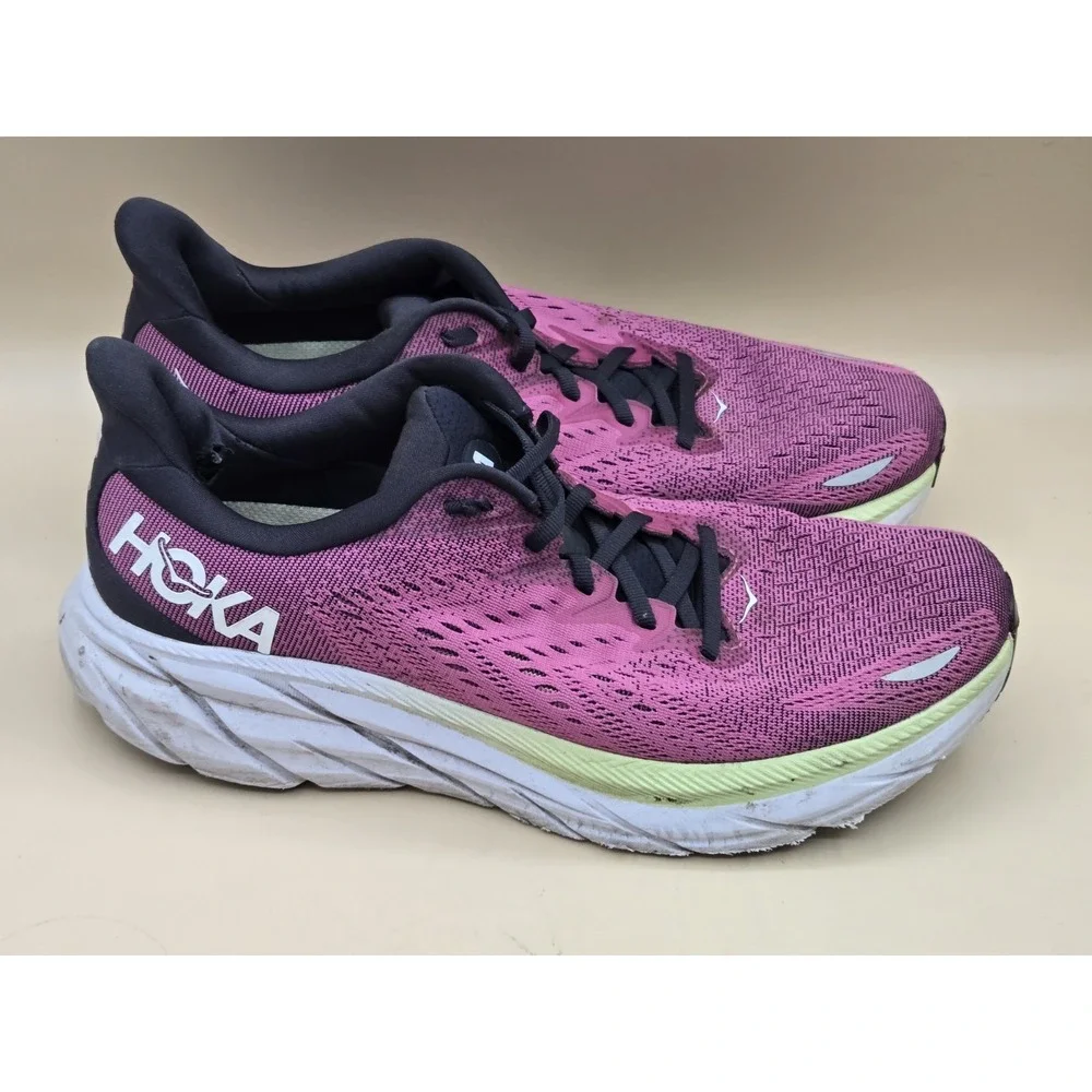 Hoka One One Plum and Black Running Shoes - Picture 11 of 15